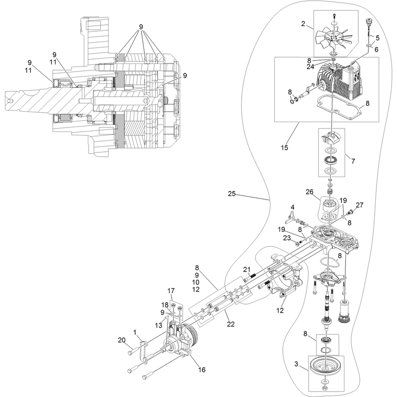 RH Hydro Assembly No 135-7904