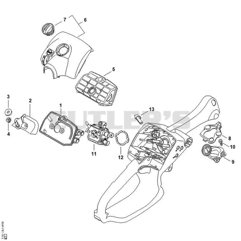 Air filter, Manifold