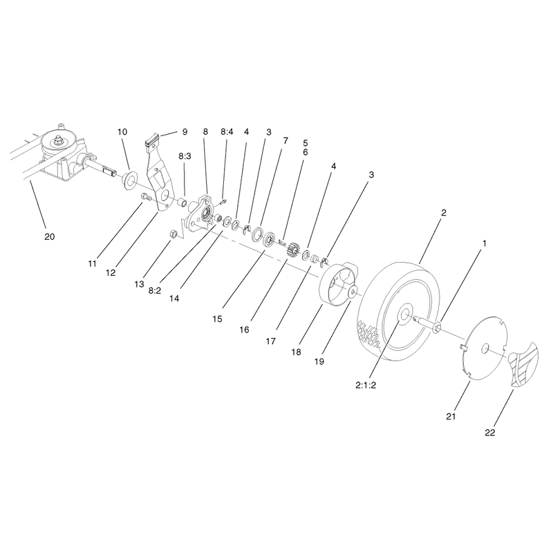 Gearcase and Wheel Assembly