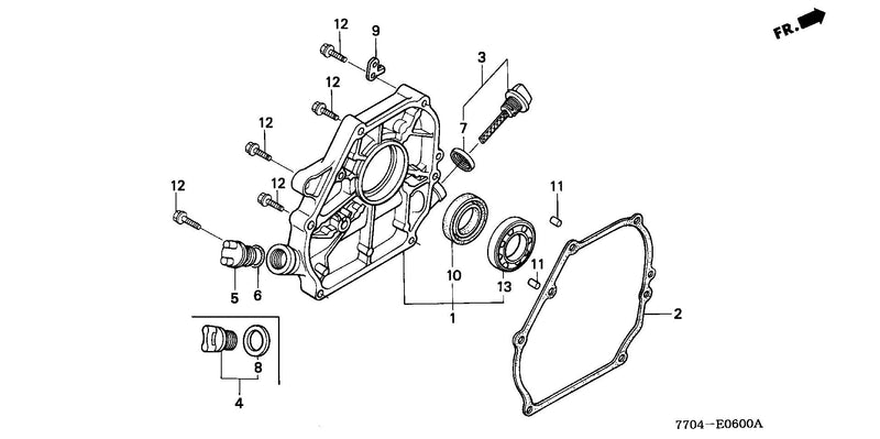 FR600   CRANKCASE COVER