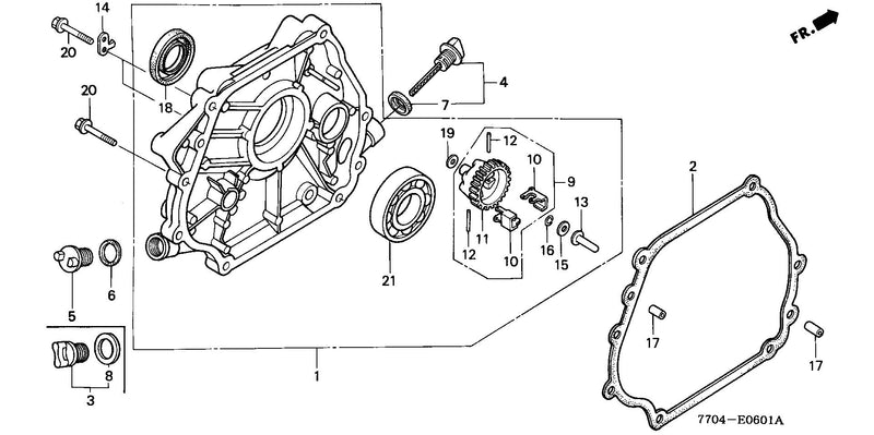 FR800   CRANKCASE COVER