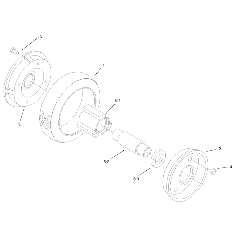 Rear Wheel and Tire Assembly No 74-1720