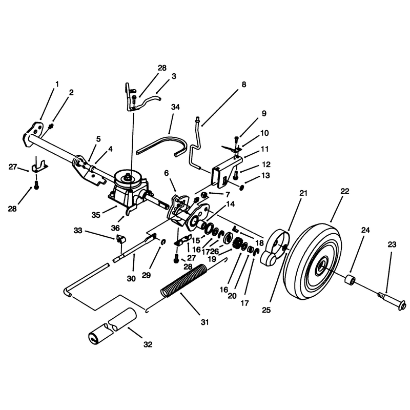 Sp Rear Axle Assembly