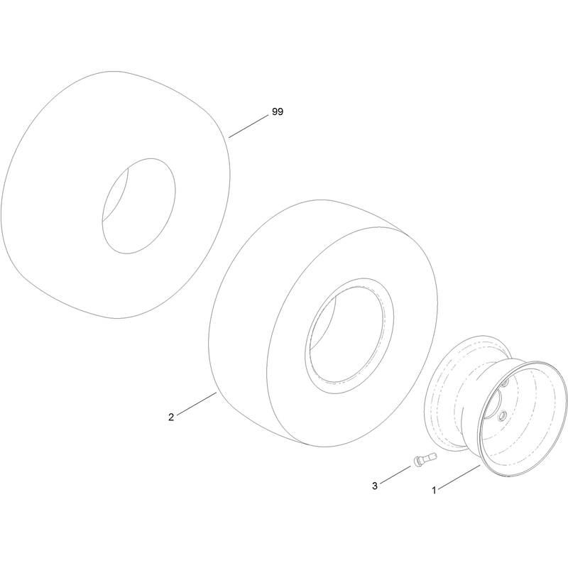 Wheel and Tire Assembly No. 119-3465