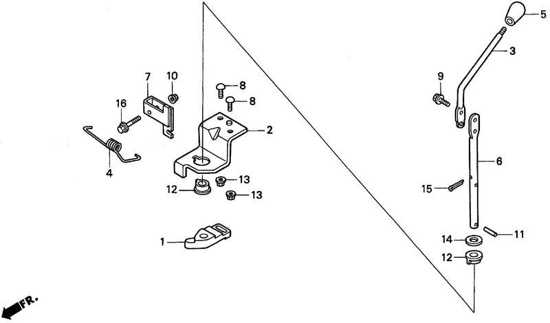 P.T.O. CLUTCH LEVER