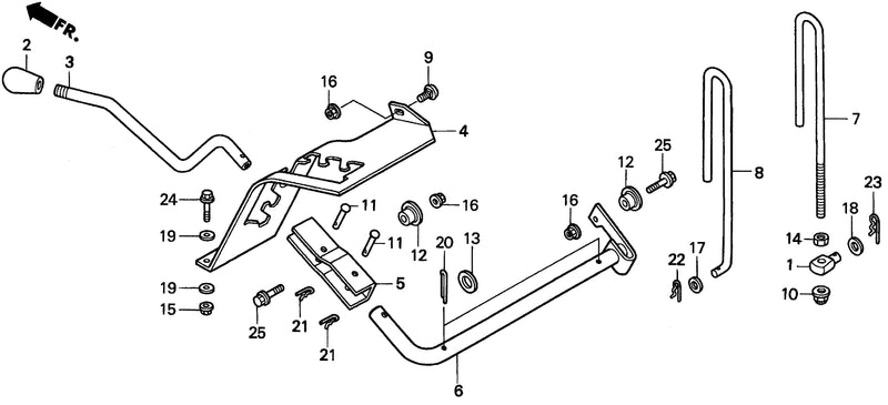 HEIGHT ADJUSTING LEVER