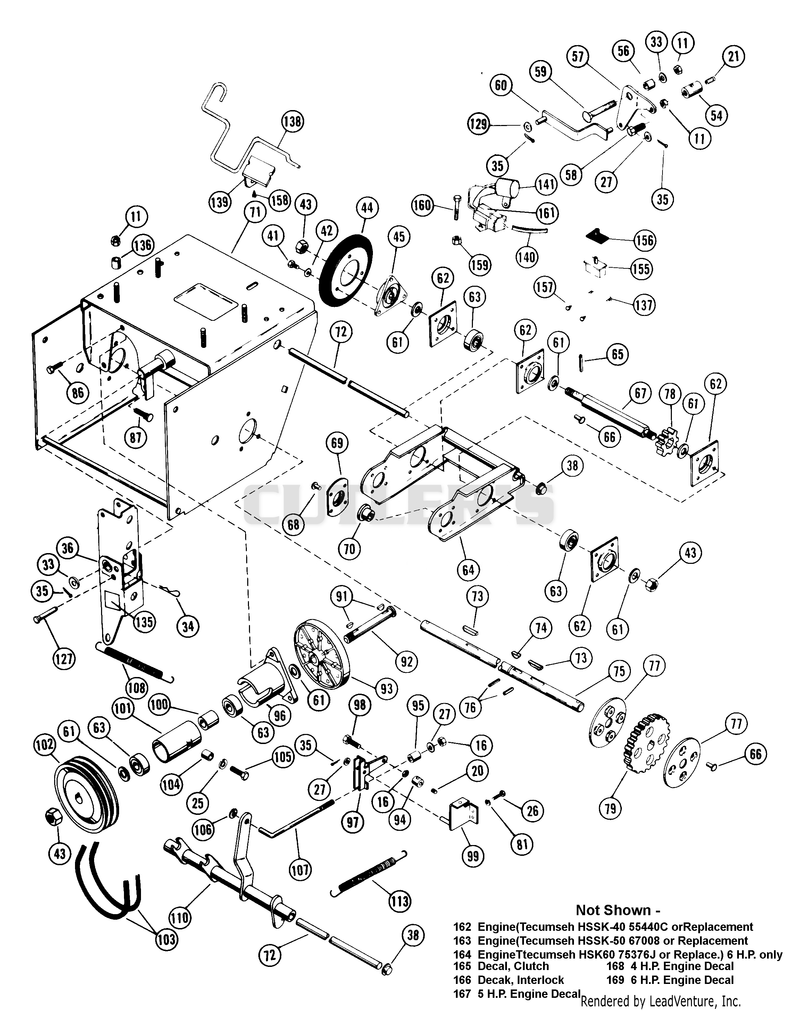TRACTOR DRIVE PARTS LIST