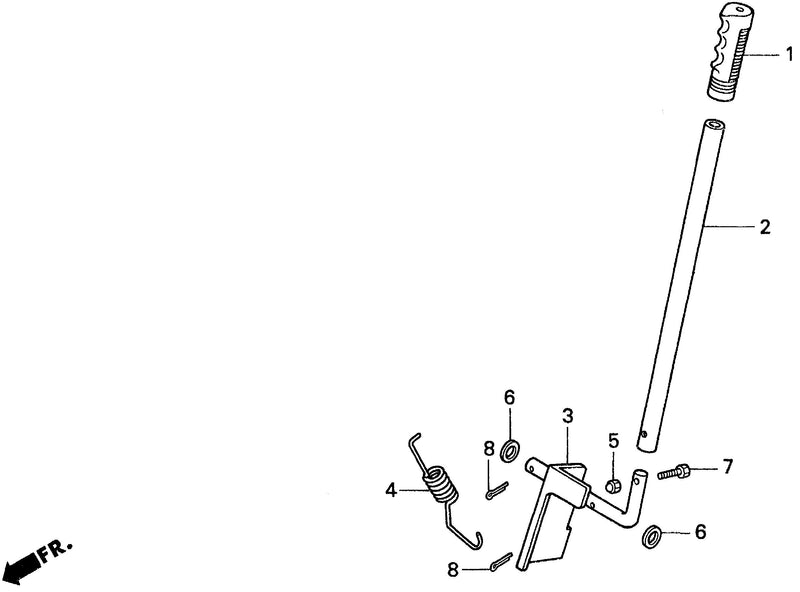 P.T.O. CLUTCH LEVER