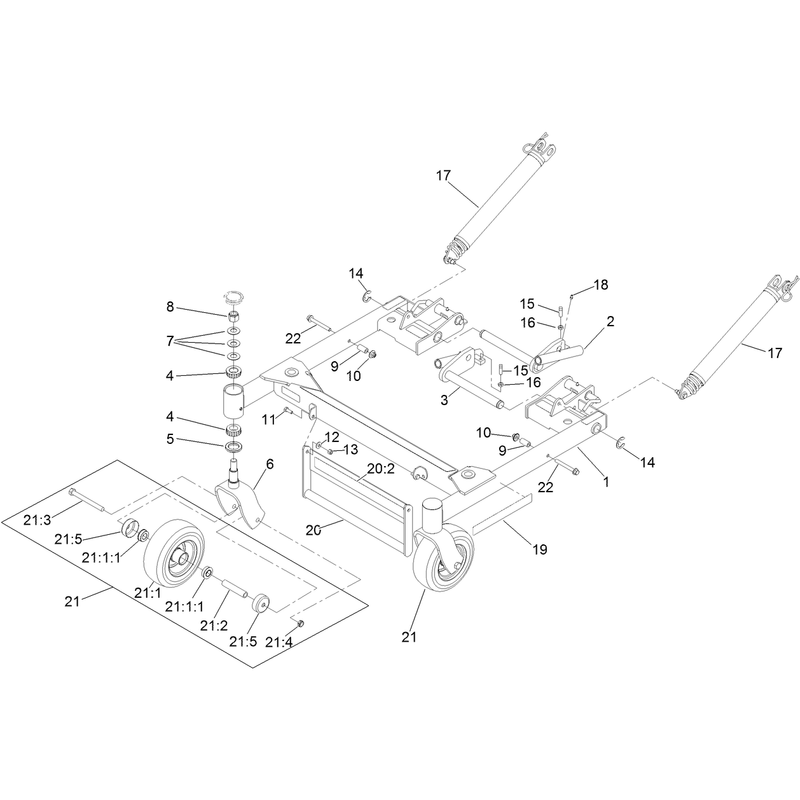 Deck Support Frame Assembly No 142-2995