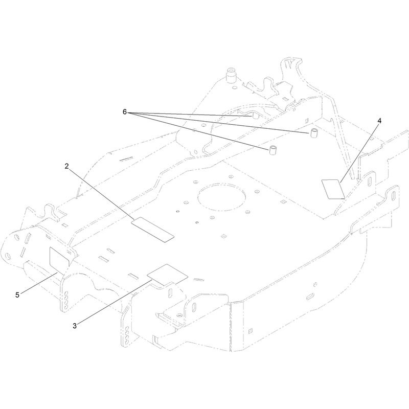 LH Wing Deck WDecals Assembly No 142-5475