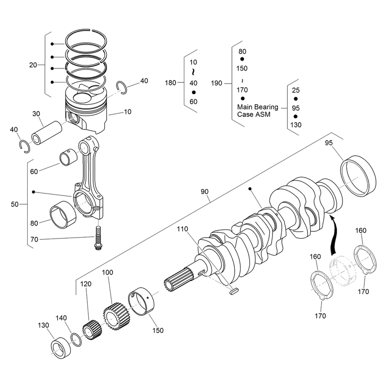 Piston and Crankshaft Assembly