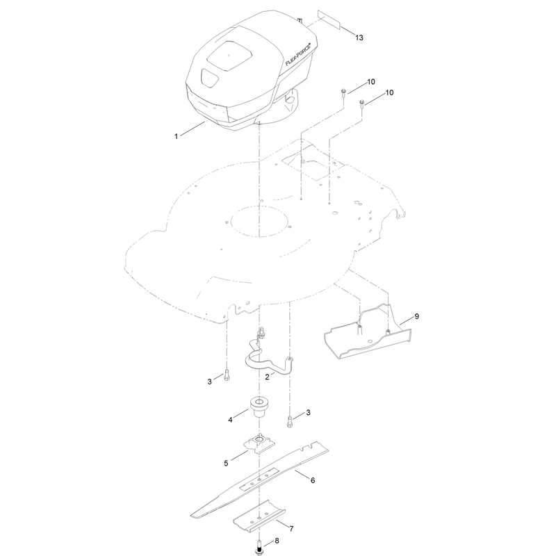 Motor and Blade Assembly