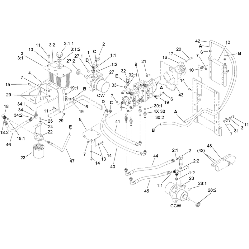 Hydraulic Tank Motor and Pump Assembly
