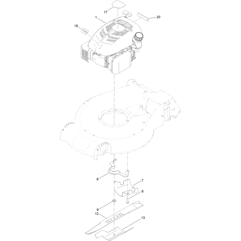 Engine and Blade Assembly