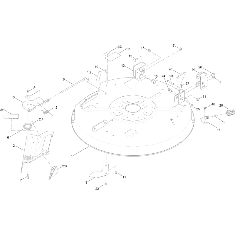 32 Inch Deck Assembly