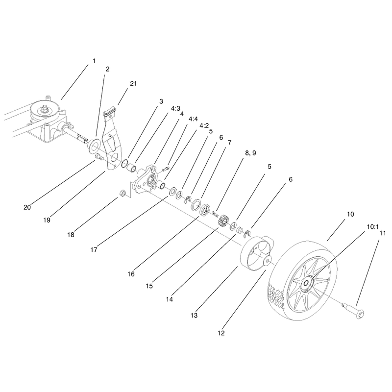 Gear Case and Wheel Assembly
