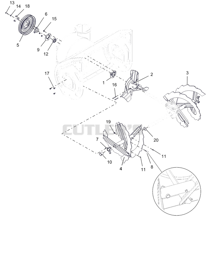 Auger And Impeller - 28"