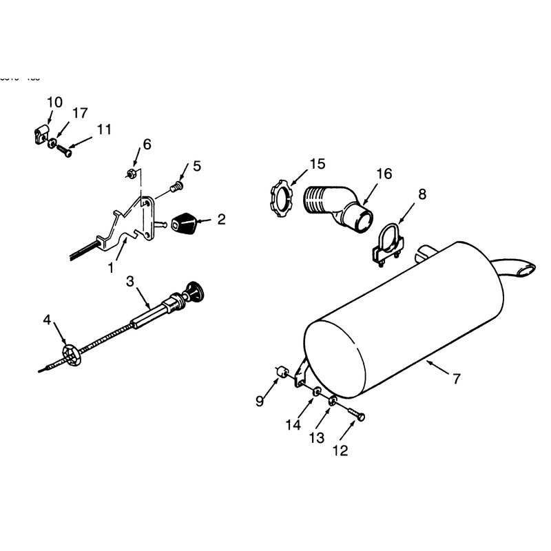 Throttle Choke and Exhaust