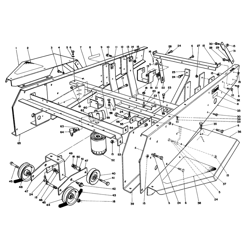 Frame and Jackshaft Assembly