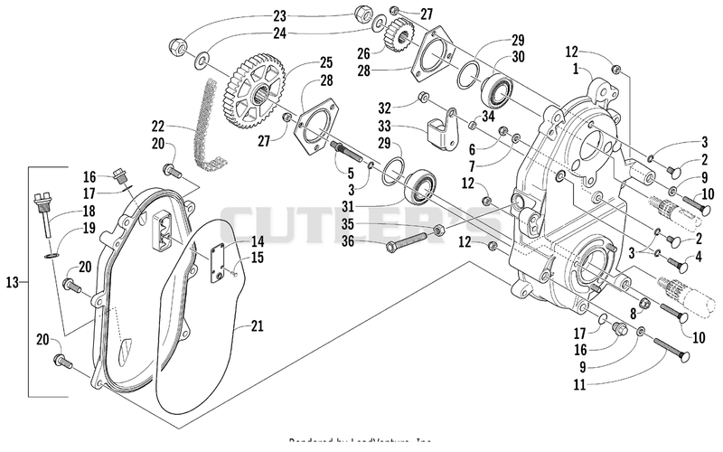 DRIVE/DROPCASE ASSEMBLY [79336]