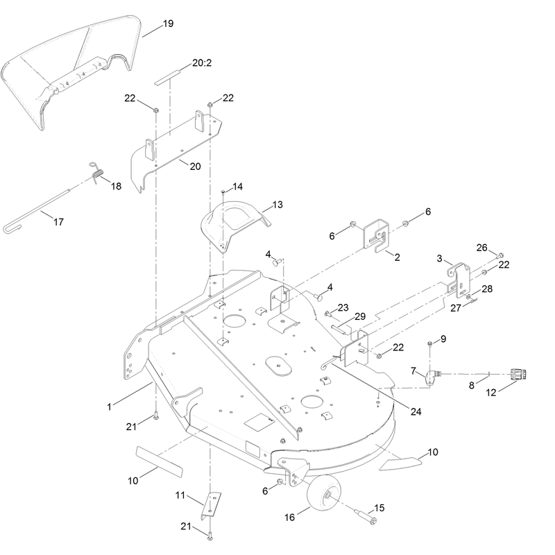 42 Inch Deck Assembly