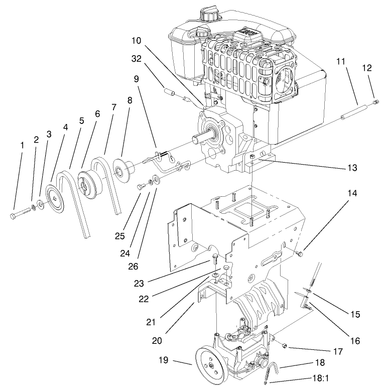 ENGINE AND TRANSMISSION ASSEMBLY