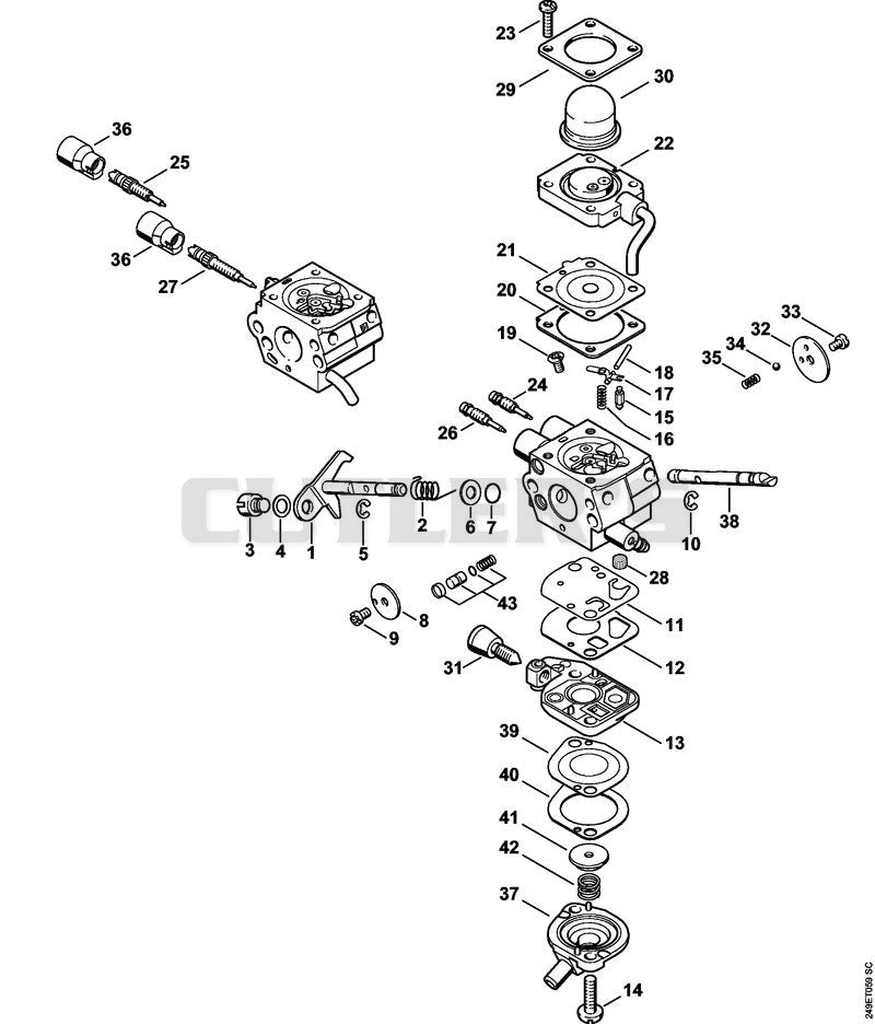 Carburetor C1Q-S174, C1Q-S131