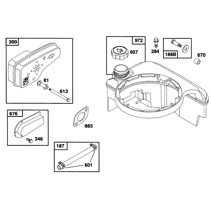 Engine Briggs and Stratton Model 12f802-0667-01