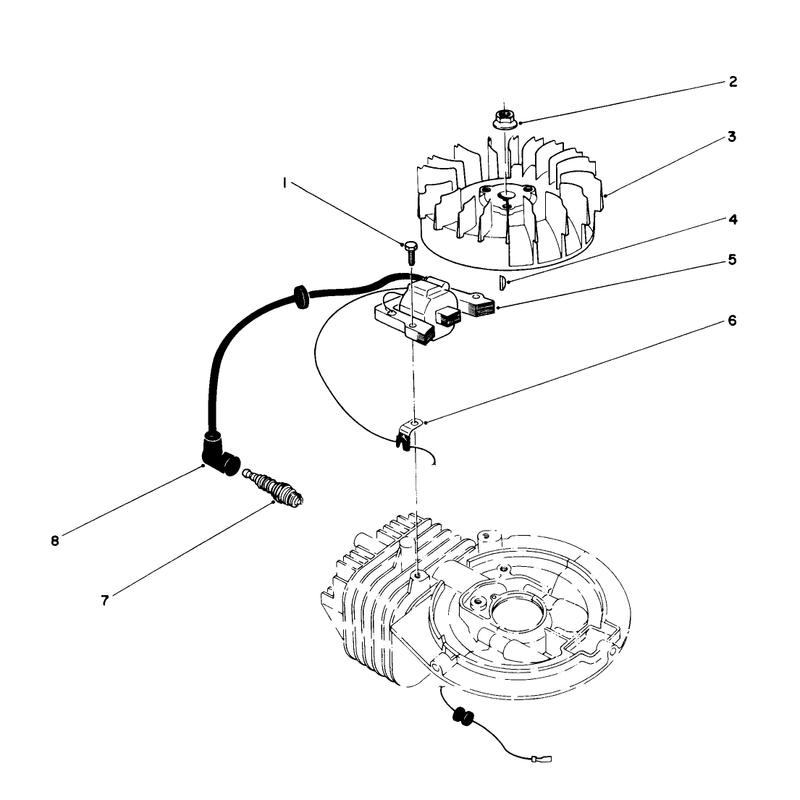 Flywheel & Magneto Assembly (engine Model No. 47pk9)