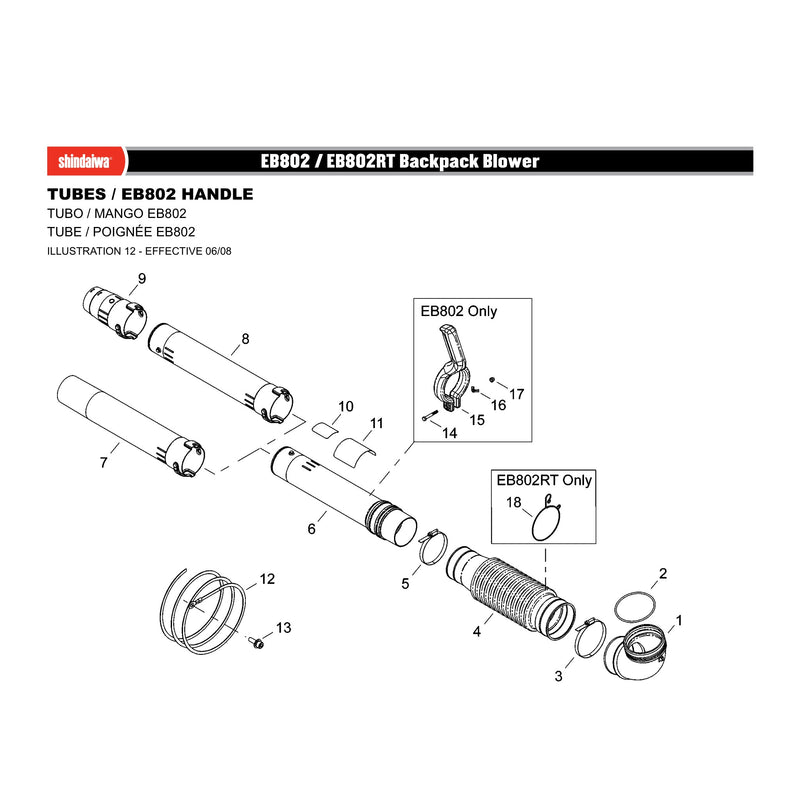 TUBES / EB802 HANDLE
