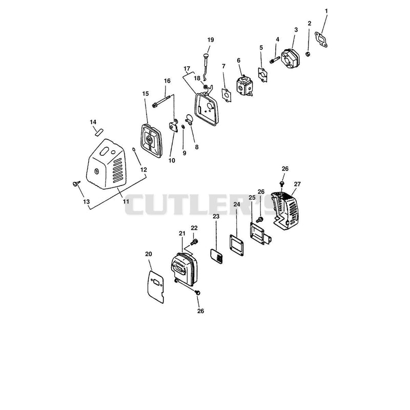 INTAKE, AIR FILTER, EXHAUST