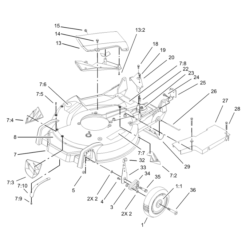 Housing and Wheel Assembly