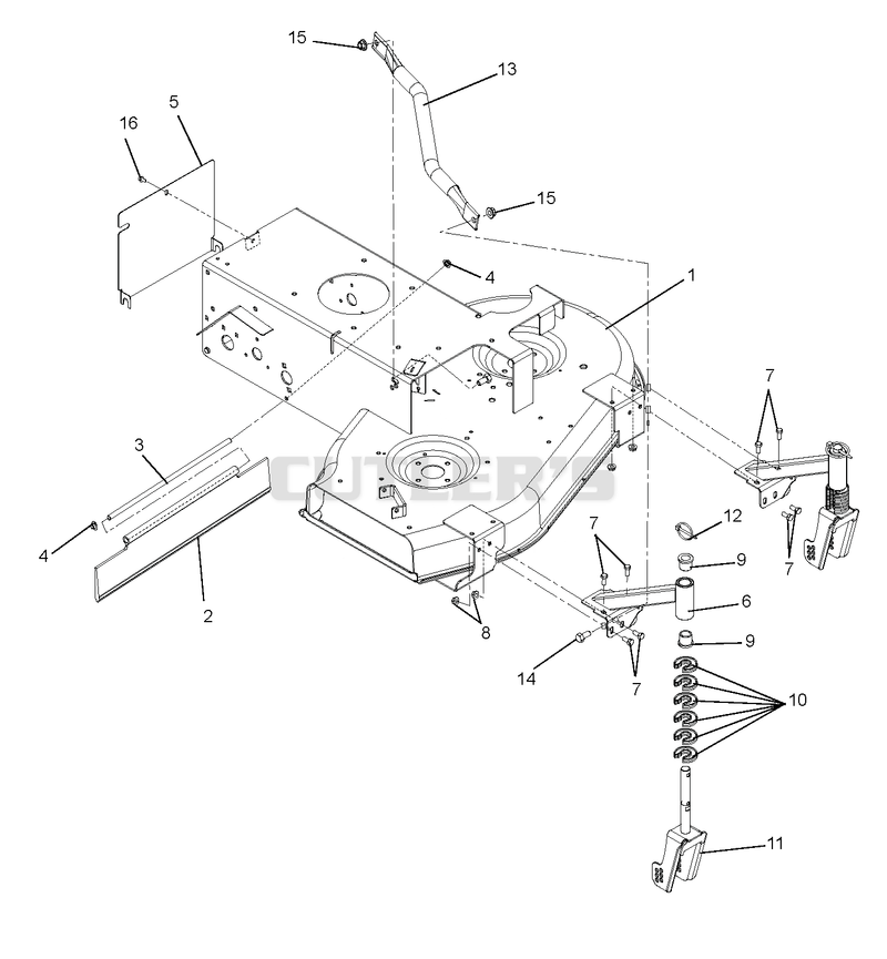 Frame And Front Caster