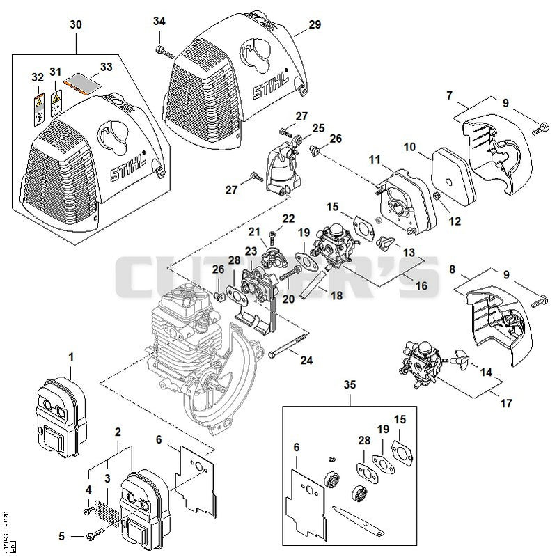 Muffler, Air filter