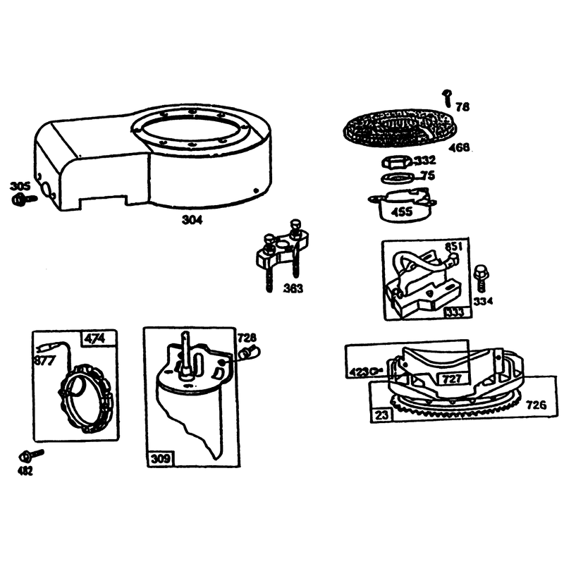 Engine Briggs & Stratton Model 257707-0123-01