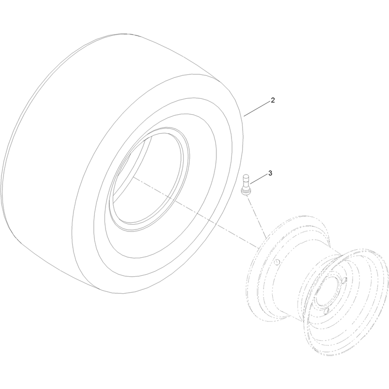 4 Ply Wheel and Tire Assembly No. 109-5268