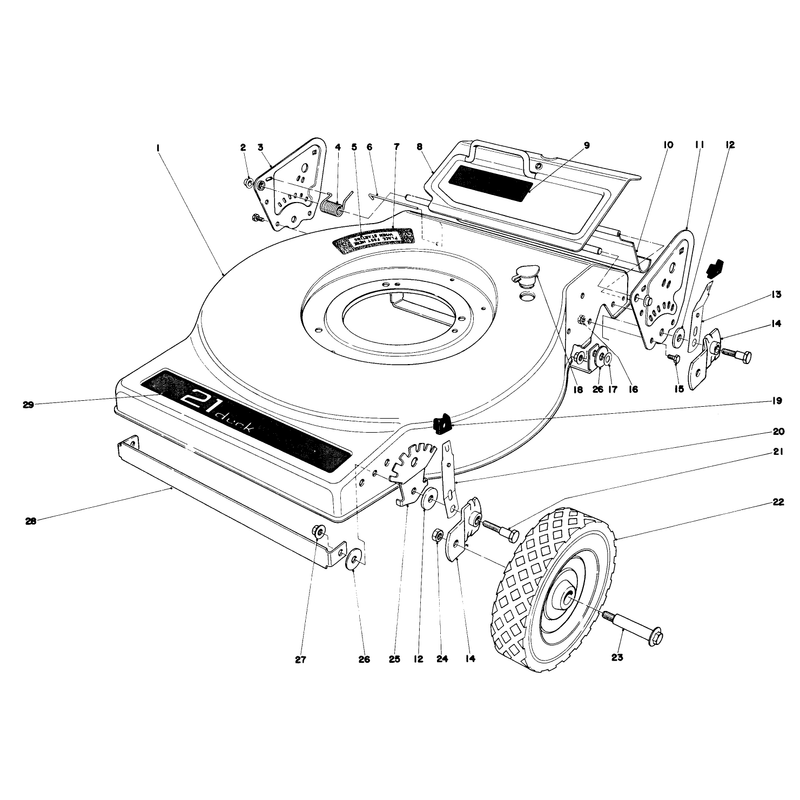 Mower Housing Model No 16820