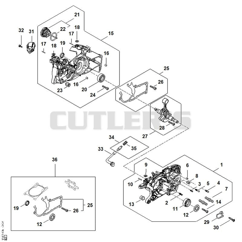 Crankcase, Crankshaft