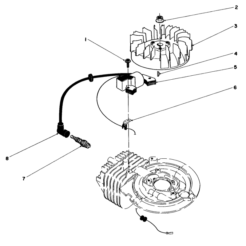 Flywheel and Magneto Assembly