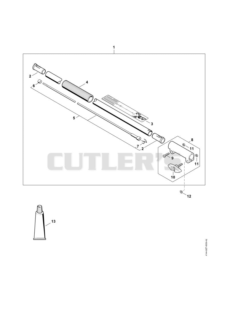 Drive tube extension 1 m HT-KM