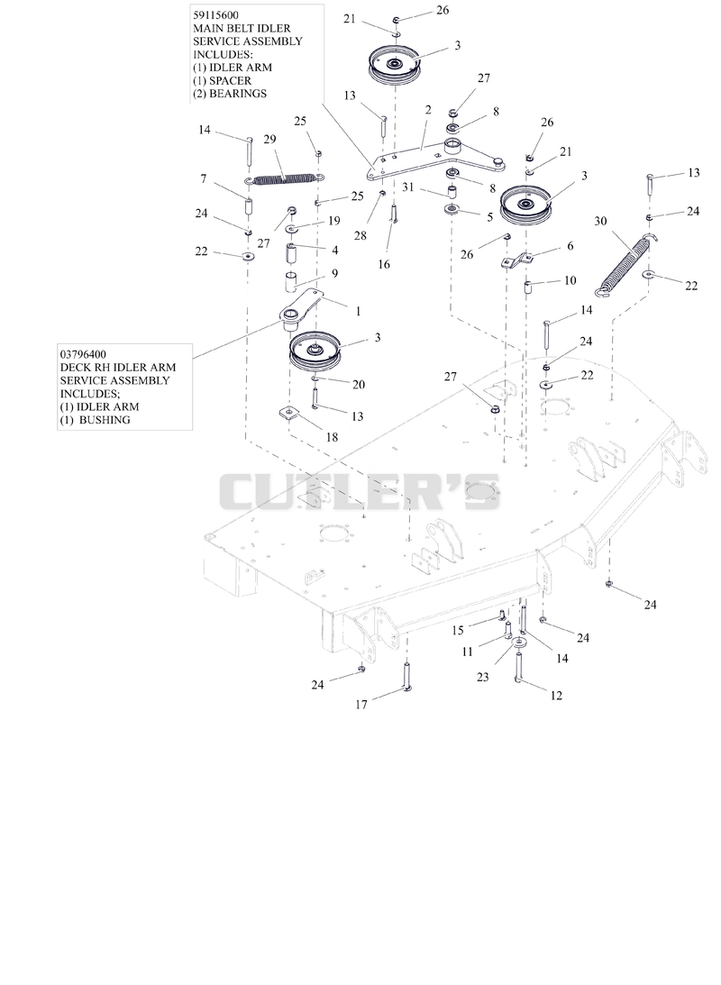 Idlers and Sheaves - 52"