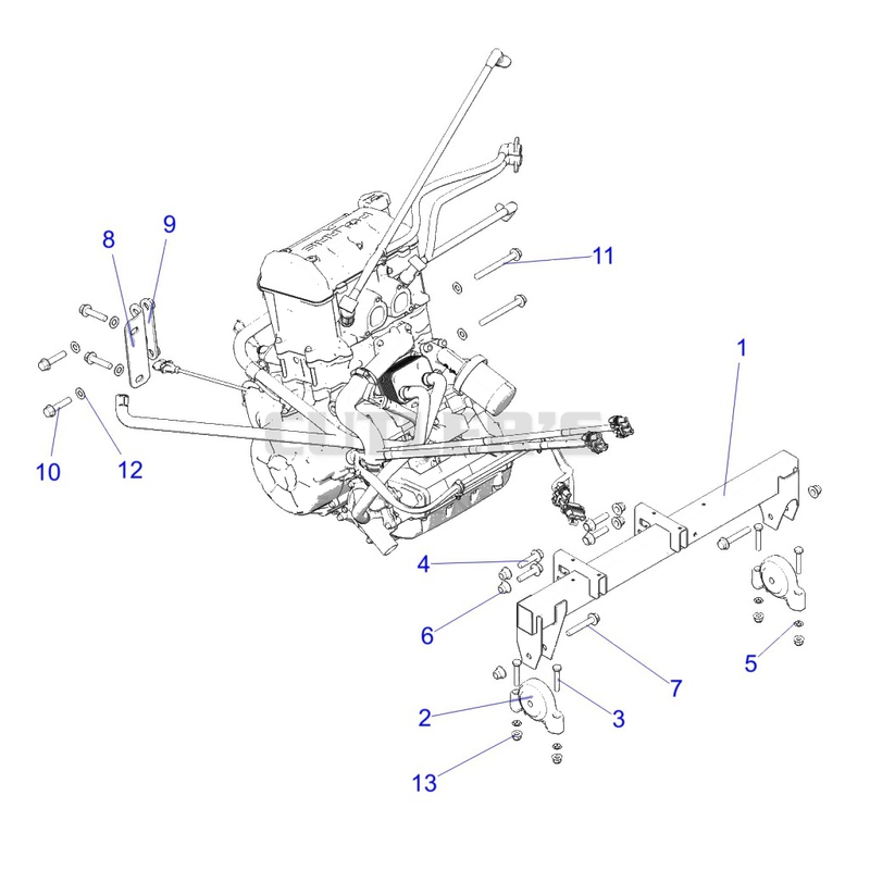 Engine, Mounting