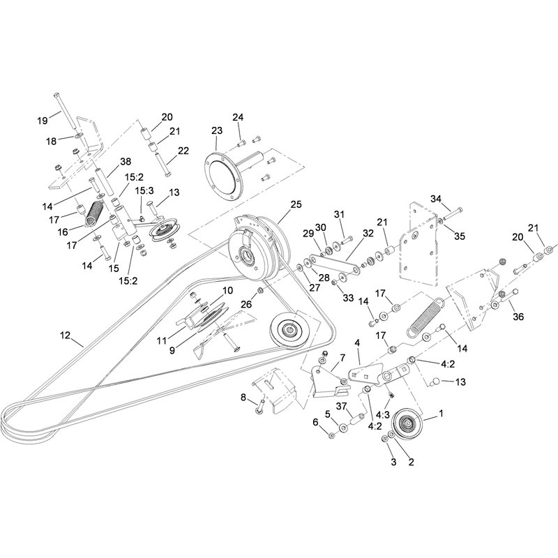 Deck Belt Drive Assembly