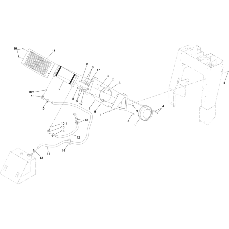Hydraulic Oil Cooler Assembly
