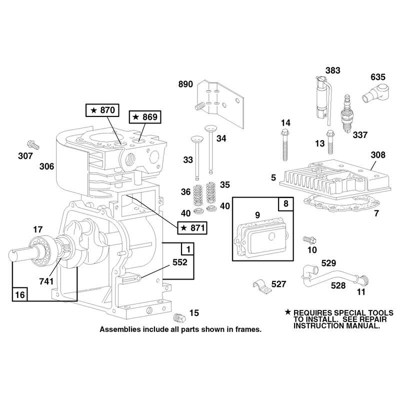 Engine Briggs and Stratton Model 13202-0263-01