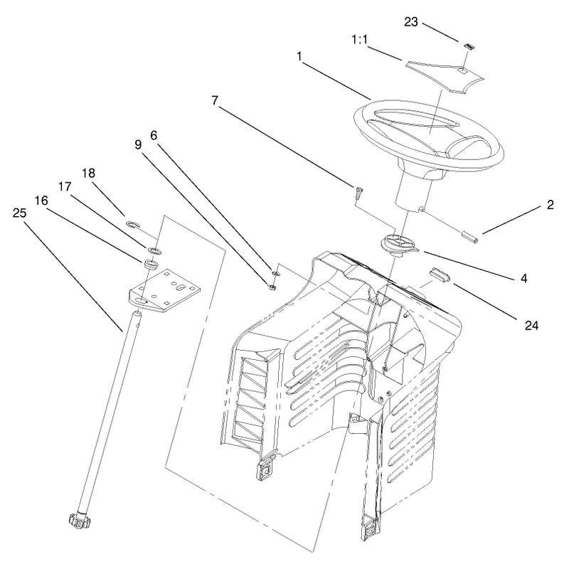 Fixed Steering Assembly