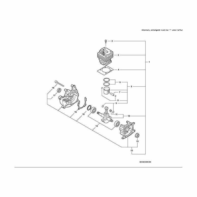 Engine, Short Block -- SB1045