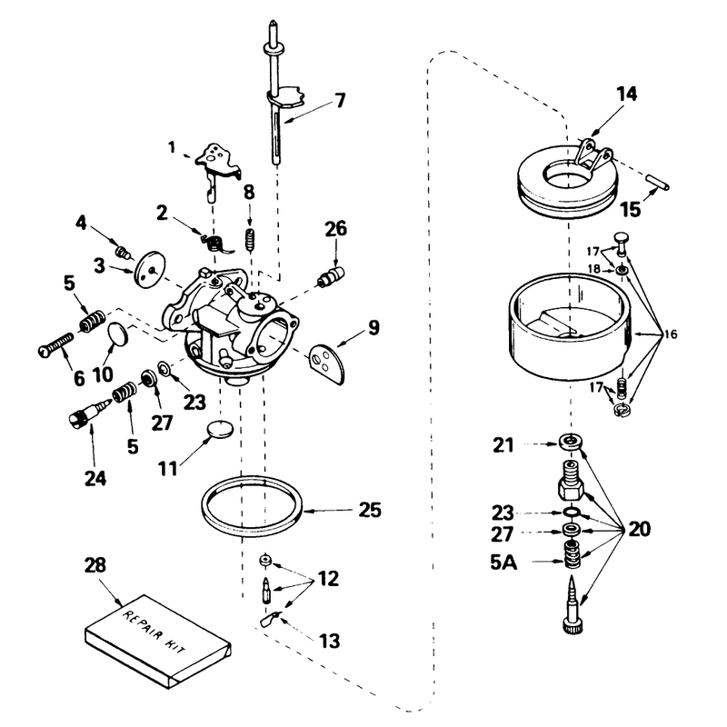 Carburetor No. 632371a