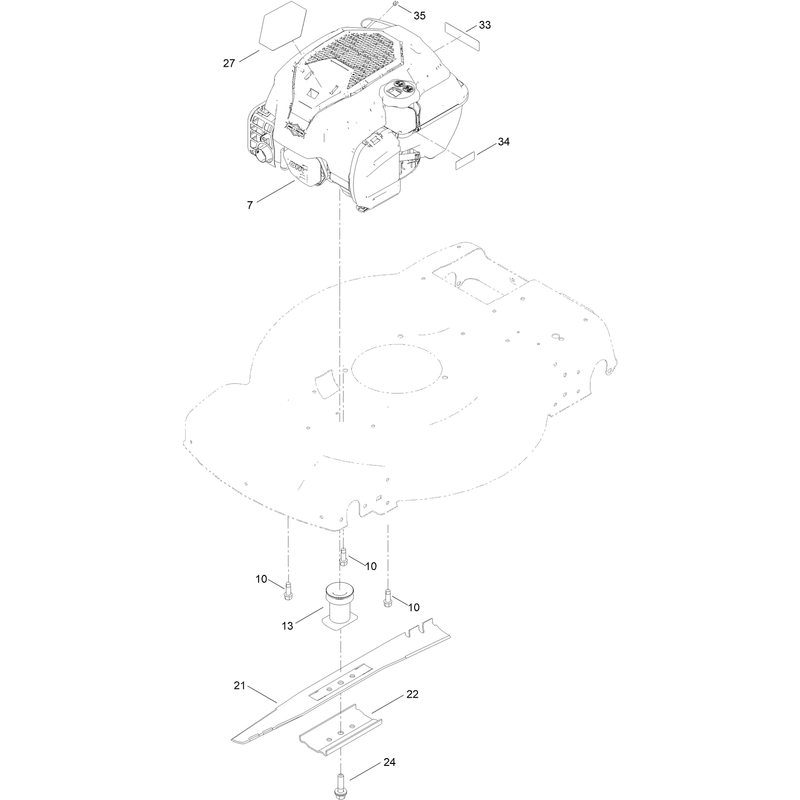 Engine and Blade Assembly
