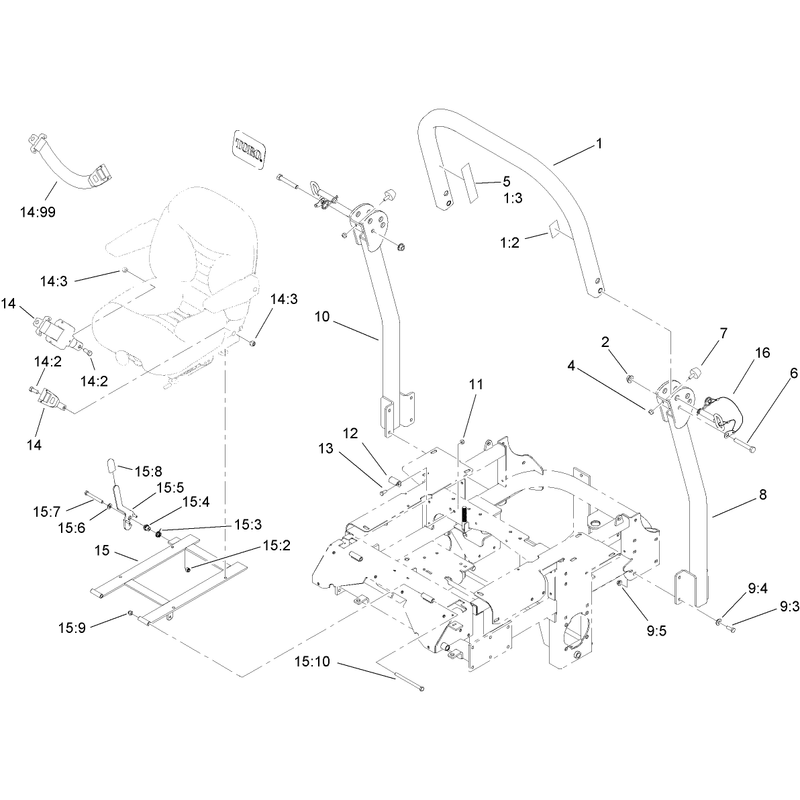 Roll Over Protection System Assembly No 110-0877